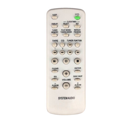 New Remote Control For Sony CMT-BX50BT CMT-EH45DAB Mini Hi-Fi Component System