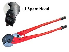36 Inch Heavy Duty Forged Wire Rope Cable Cutter + Spare Blade Tool Fence Plier