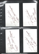 (1) TOM BROOKSHIER AUTOGRAPH/AUTO/HAND-SIGNED INDEX CARD 3x5  D