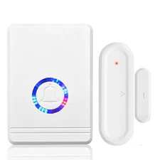 Door Open Chime Wireless Doorbell Magnetic Sensor 600ft 48 Tunes for Mailbox Kid