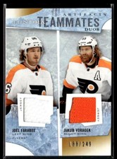 2021-22 Upper Deck Artifacts Tundra Teammates Duos Joel Farabee / Jakub Voracek
