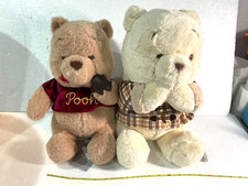 Disney Store Japan Winnie the Pooh Plush Doll Chocolate 2025  White 2002 Set