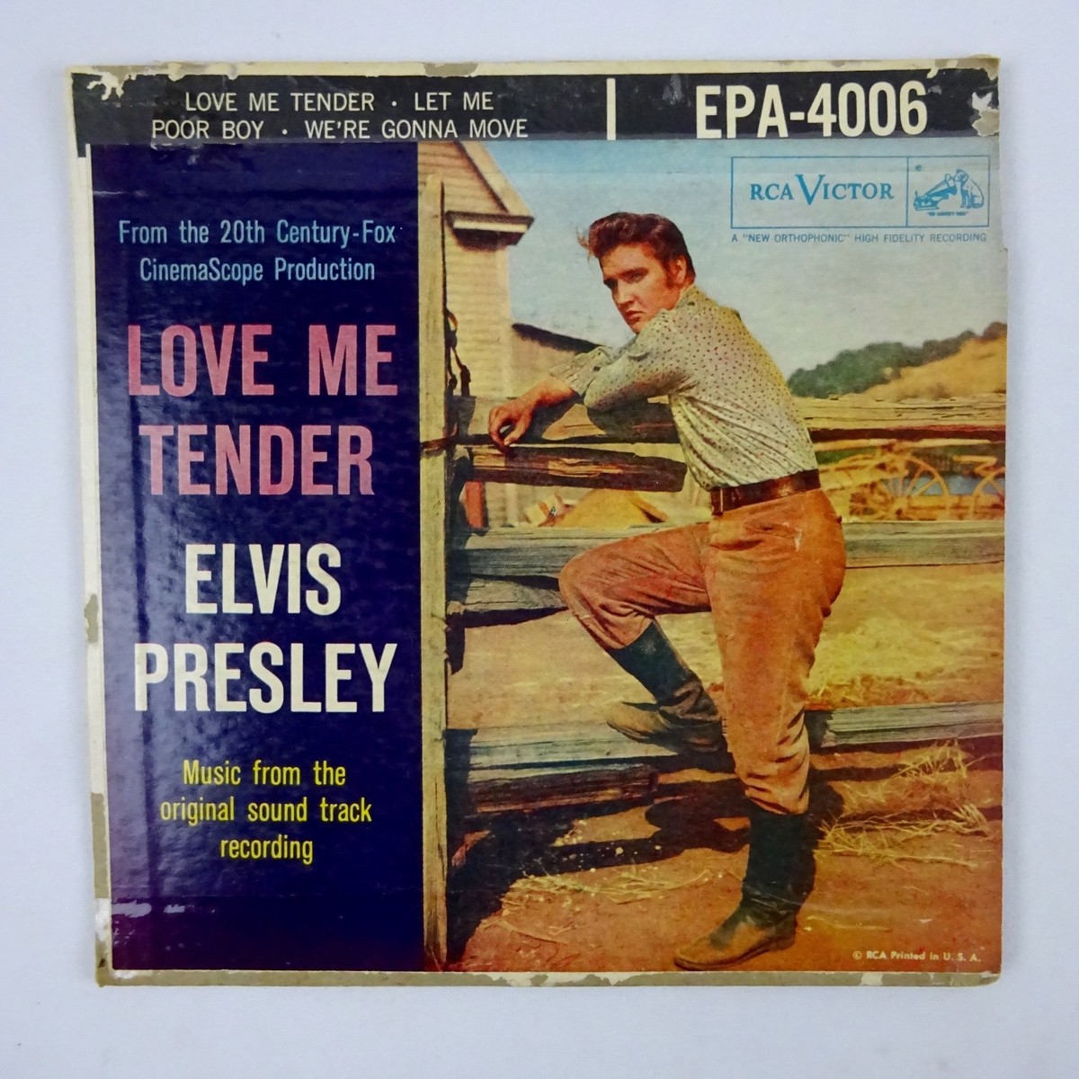 ★エルヴィスプレスリー LOVE ME TENDER Victor LPレコード Elvis Presley LOVE ME TENDER 1956 RCA Victor 45 rpm single +