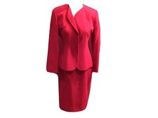 Vintage 80  s Suit GiorGio Armani Made In Italy Red Le Collezione