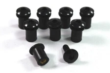 8x Black Anodised Aluminium Motorcycle Wind Shield Screen Bolts Fairing Bolt Kit