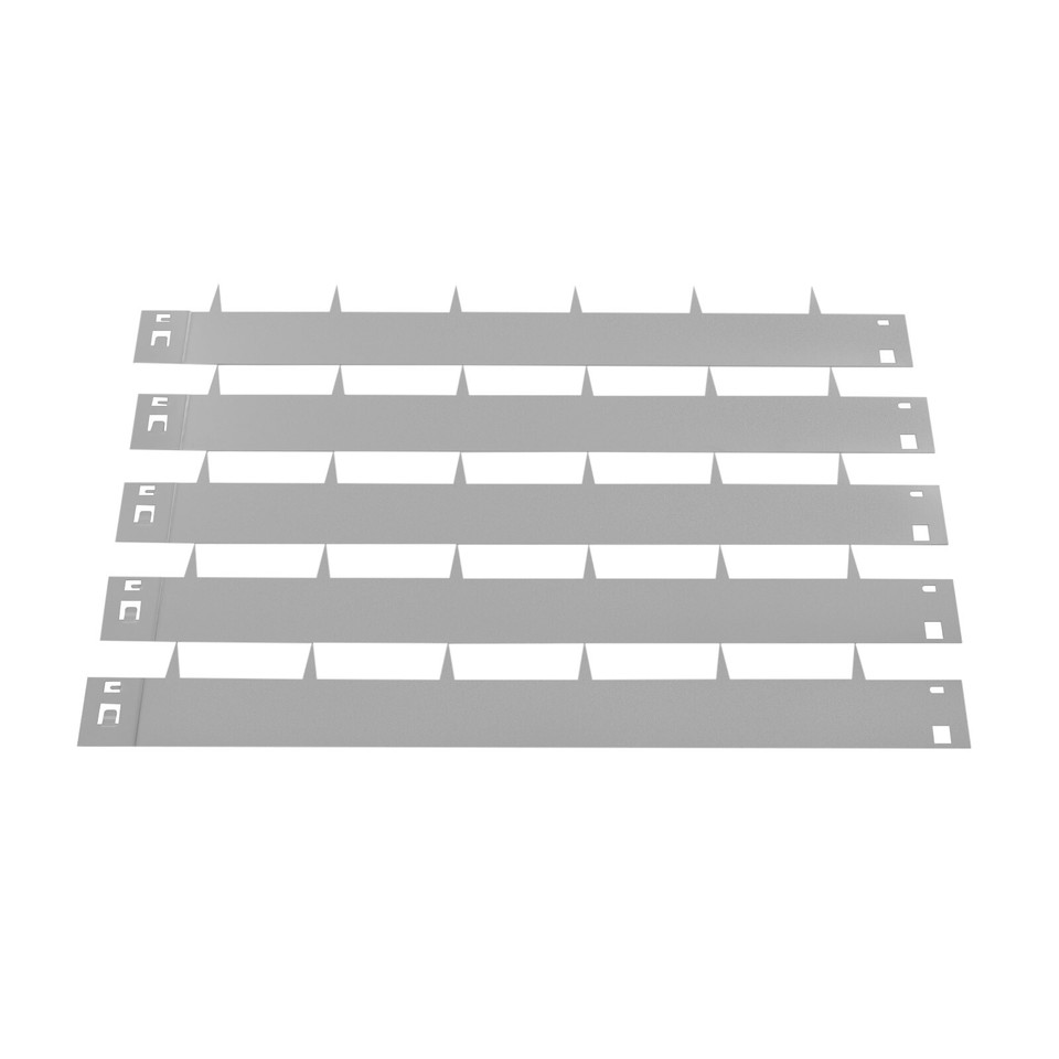 5PCS 3"x39" Outdoor Yard Barrier Steel Lawn Edging Metal Landscape