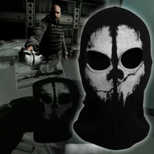 2 Hole Halloween Ghost Skull Face Mask Bike Balaclava Ski Motorcycle Helmet Hood