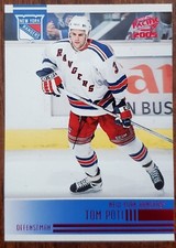 2004-05 PACIFIC TOM POTI NEW YORK RANGERS RED FOIL PARALLEL CARD #179 NM/MT