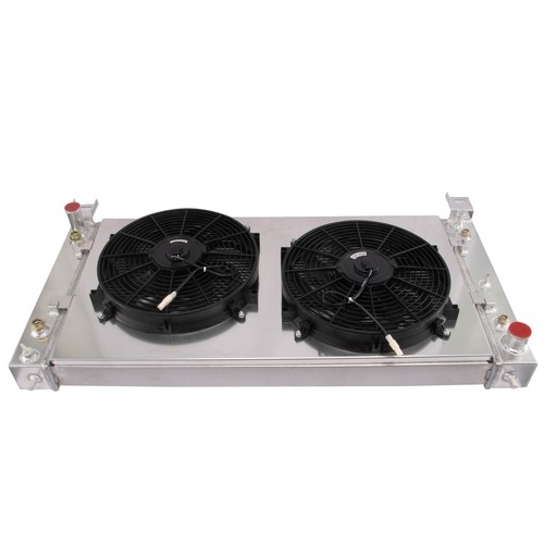 Fasyes Racing Radiator 2Row Radiator Shroud Fan For Chevy Silverado GMC Yukon 1500 Escalade 6 ...