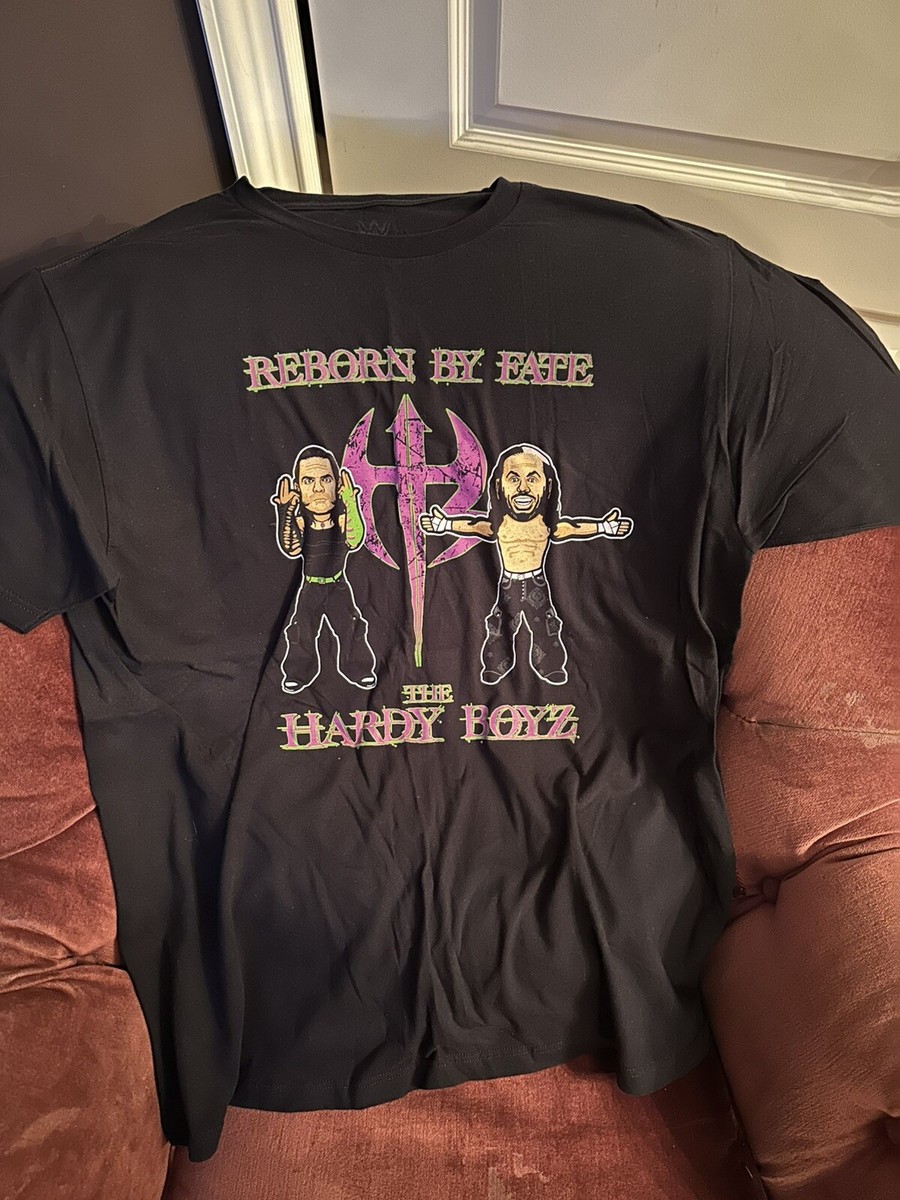 HARDY BOYZ WWE Wrestling T Shirt XL Black Reborn By Fate Jeff Matt