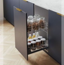 CESTO CUCINA ESTRAIBILE PORTAOGGETTI AUTO/CHIUSURA MORBIDA da 300 - 600 BLUM HETTICH REJS