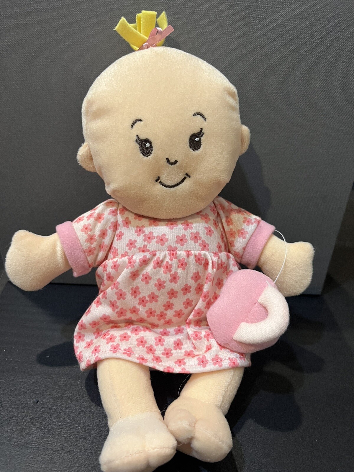 The Manhattan Toy Co Soft Wee Baby Stella Doll with Pink Magnetic Pacifier 12&rdquo;