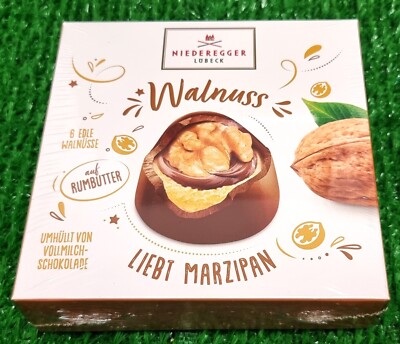 (56,86 /kg) Niederegger Walnuss auf saftigem Marzipan Pralinen Geschenk 102g