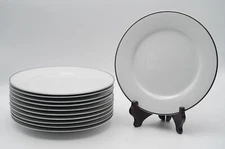 Linens 'N Things Platinum Banded 10.75" Dinner Plate