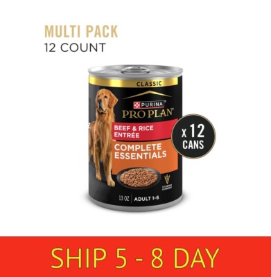 Purina Pro Plan Complete Essential...Beef and Rice Entrée, 13 oz (12 Pack) (w16)