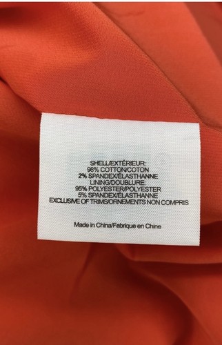 Tory Burch Leena Sleeveless Orange Lined Sheath Dress Side Zip Pockets Size 4 - Picture 14 of 14