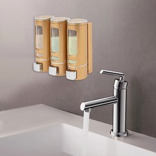 400ml 3 Pack Hotel Shower soap Dispenser, Wall-mounted Shampoo Dispenser Hotel