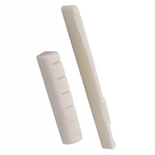 White Natural Cattle Bone Guitar Nut and Sadd...
