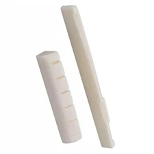 White Natural Cattle Bone Guitar Nut and Saddle Bridge for Acoustic Guitar