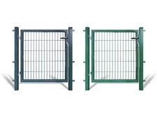 Gartentore, Maschung 200 x 50 mm - inkl. Pfosten & Schlüssel für Stabmattenzaun