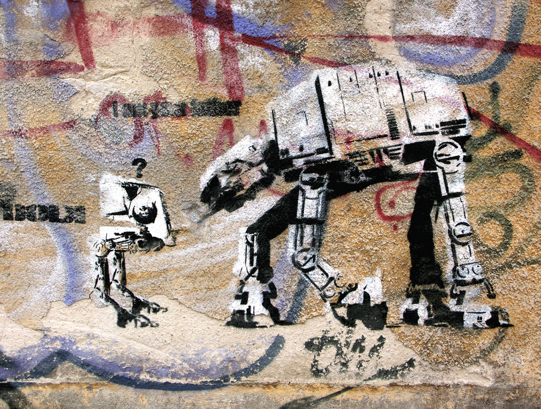 Dolk-I am your father Graffiti street art 24 x36 Canvas Dolk-I am your father Graffiti street art 24 x36 Canvas