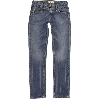 Levi's 571 Damen Jeans blau Straight Slim Stretch W28 L32 (73716)