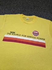 Vintage NGK Spark Plugs Shirt Size Large 80's
