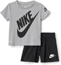 Size 7 - Nike Boys' Dri-FIT Futura Tee and Mesh Shorts 2-Piece Set