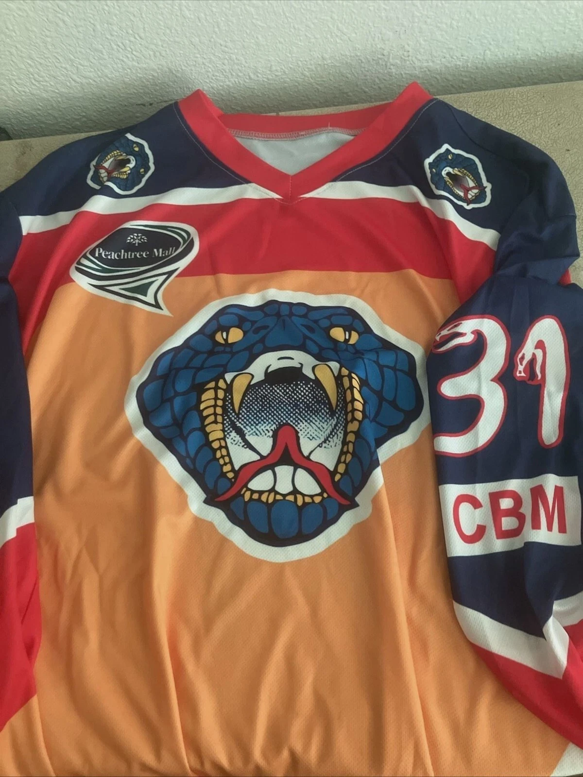 Personalized Columbus Hockey Shirt  1999-00 Game Worn