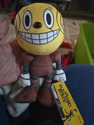The Electric State Cosmo Plush Doll Yellow Robot Character Netflix Movie