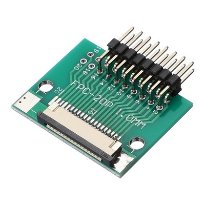 For 15Pin 2.54mm FFC FPC Adapter with Curved Double Flaps