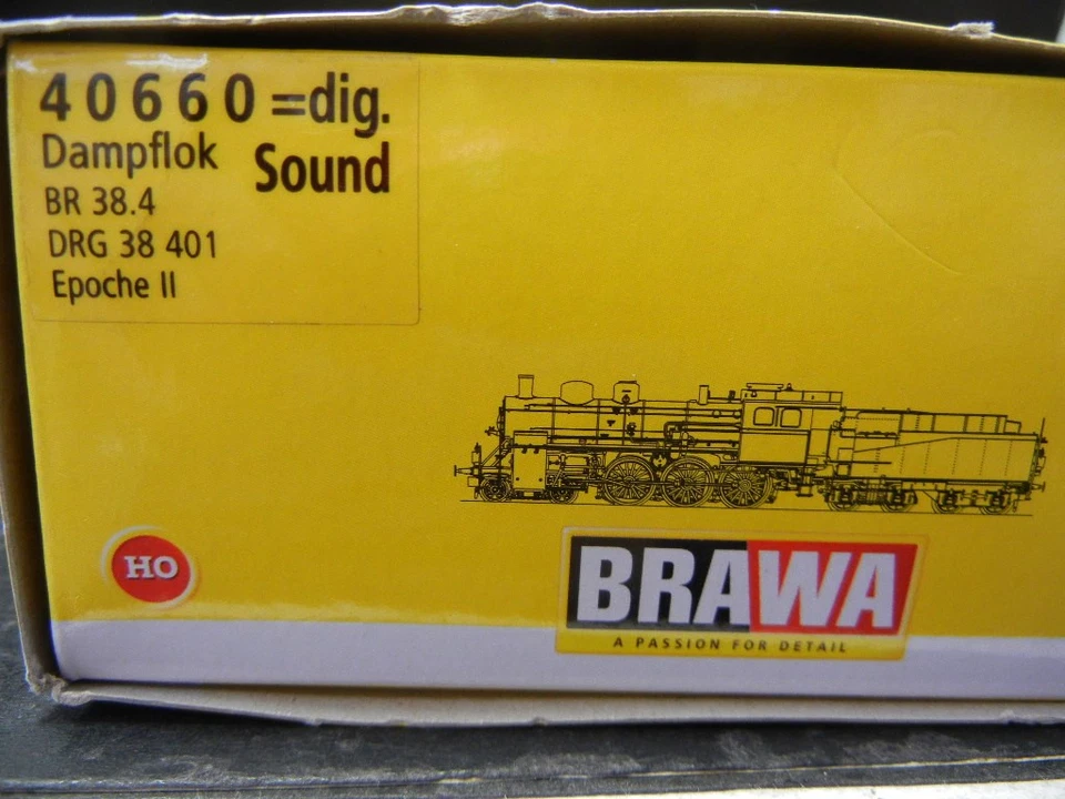 Brawa 40660 Br 38 401 DRG in Ep.2 mit DCC Sound Decoder V4, gebraucht + geprüft - Bild 3 von 4