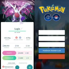 Pok mon Go Shiny Shadow Lugia Special Background Mini PTC 80k Stardusts