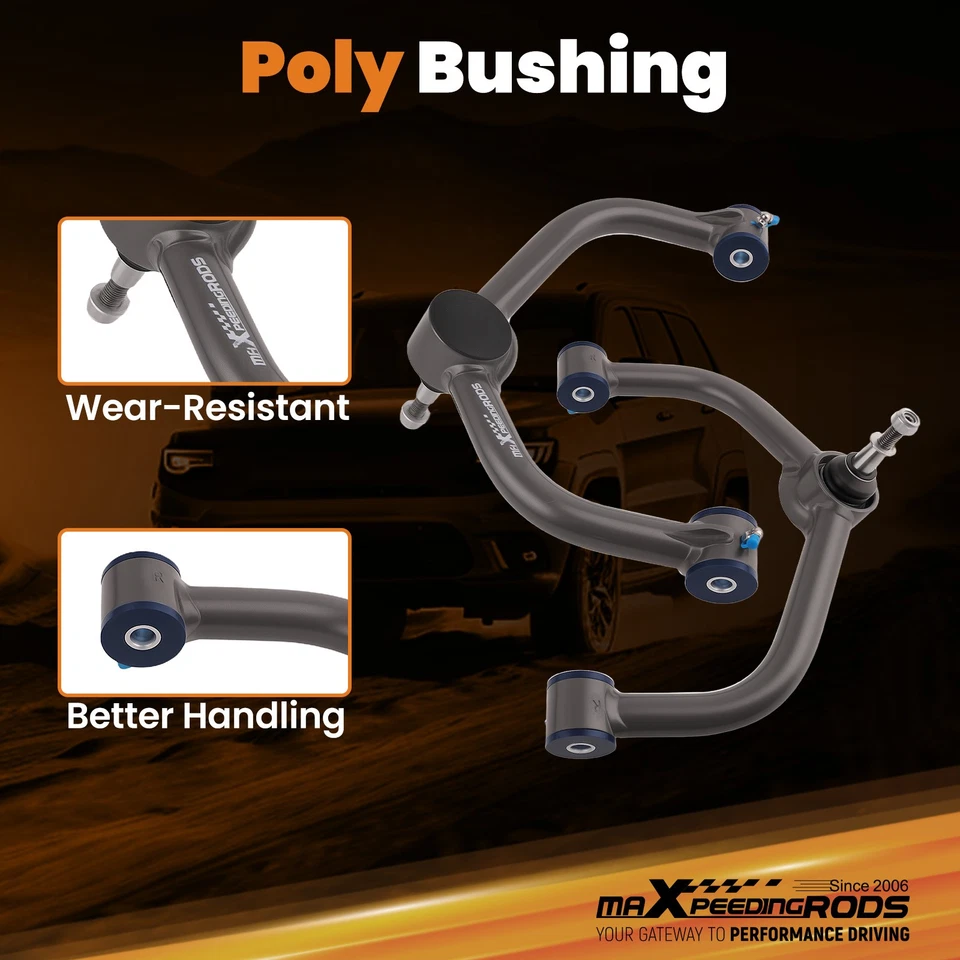 Brazos de control superiores delanteros 2 piezas para Dodge Ram 1500 2006-2023 4x4 4x4 2-4" kit de elevación Foto 3 de 4