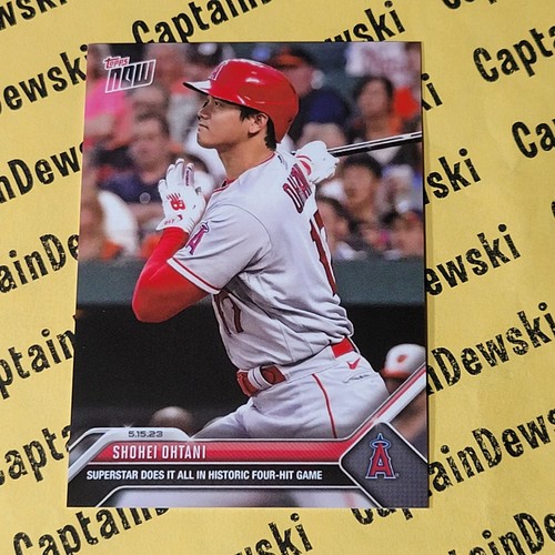SHOHEI OHTANI 2023 Topps Now #294 Superstar With Historic Four-Hit Game PR5206