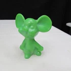 Fenton Chameleon Green Undecorated Mouse Special Order 2007 W180
