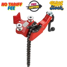 Mophorn Screw Bench Chain Vise 1/8 to 5-Inch Pipe Capacity, Heavy Duty Bench...