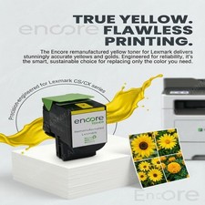 Lexmark 78C10Y0 78C10YE Yellow toner to CS421 CX421 CS521 CX522 CS625 CX625