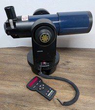 Meade ETX-80 Refractor Telescope Autostar with Wired Remote Powers On Untested