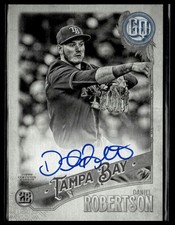 2018 Topps Gypsy Queen #GQA-DR Daniel Robertson Auto Black and White #/50