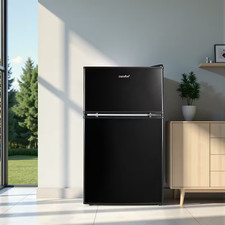 COMFEE 87L Mini Fridge Freezer 2-in-1 Under Counter Compact Quiet Cooling E-Rate