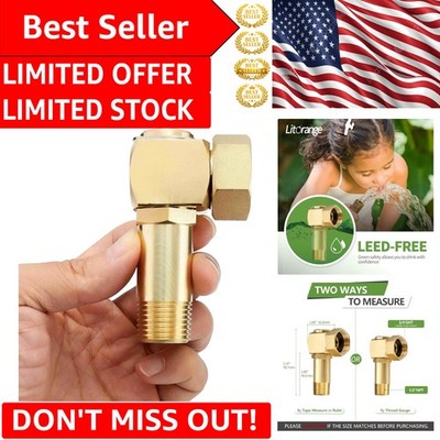 Lead-Free Brass Hose Adapter with 360-Degree Swivel for Liberty Garden Products