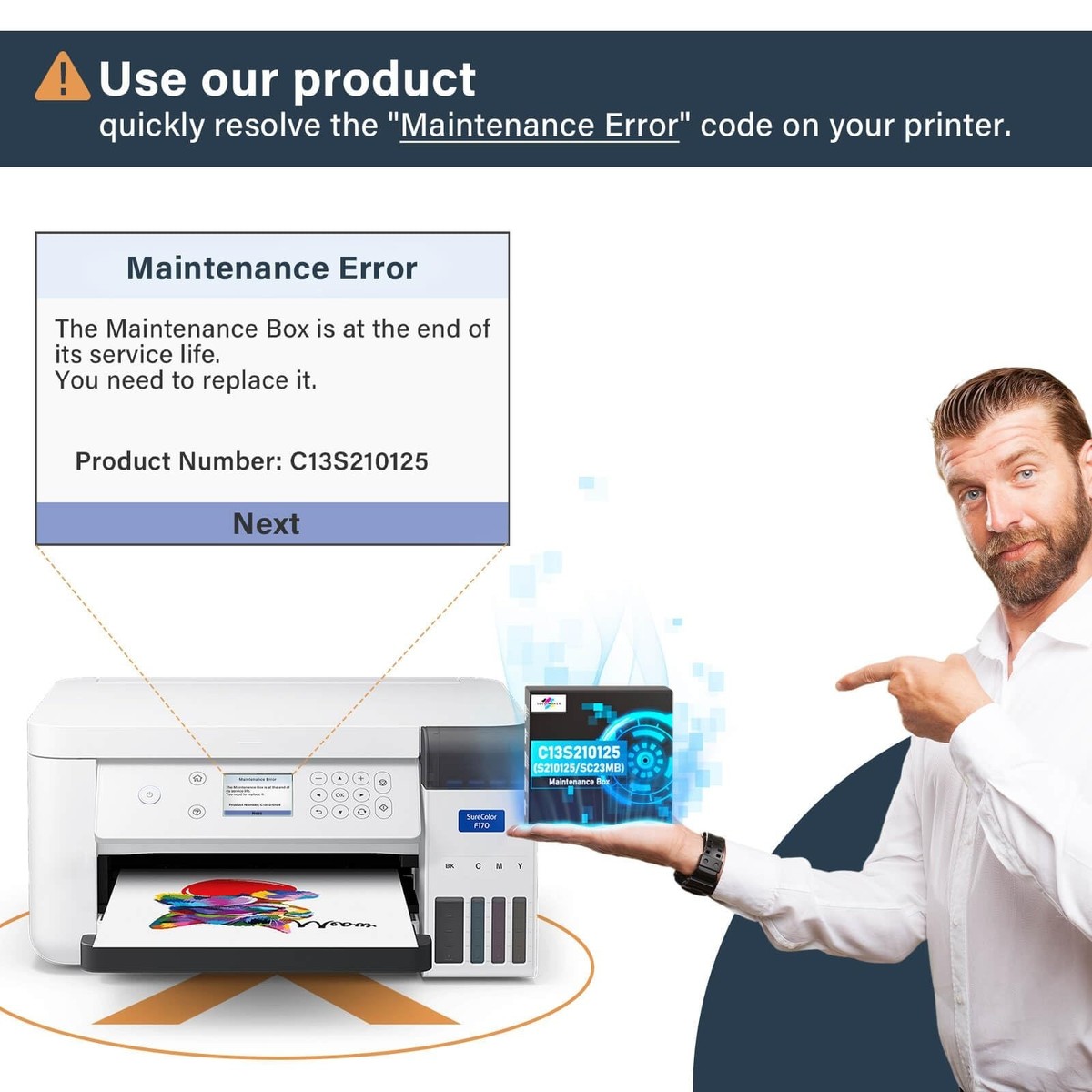 F170 Maintenance Box Compatible Replacement for Epson Surecolor SC