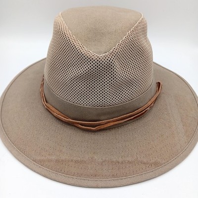 Dorfman Pacific Hat Cowboy Mesh Strap Back Mens Medium Breathable Outdoor Wester