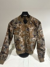 Love Tree Camo Bomber Jacket Women s Medium Zip Up Military Style Coat