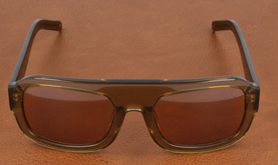 Vehla Kaia VS476 Sage Brown Aviator Scratched Lens Sunglasses 55-20-140