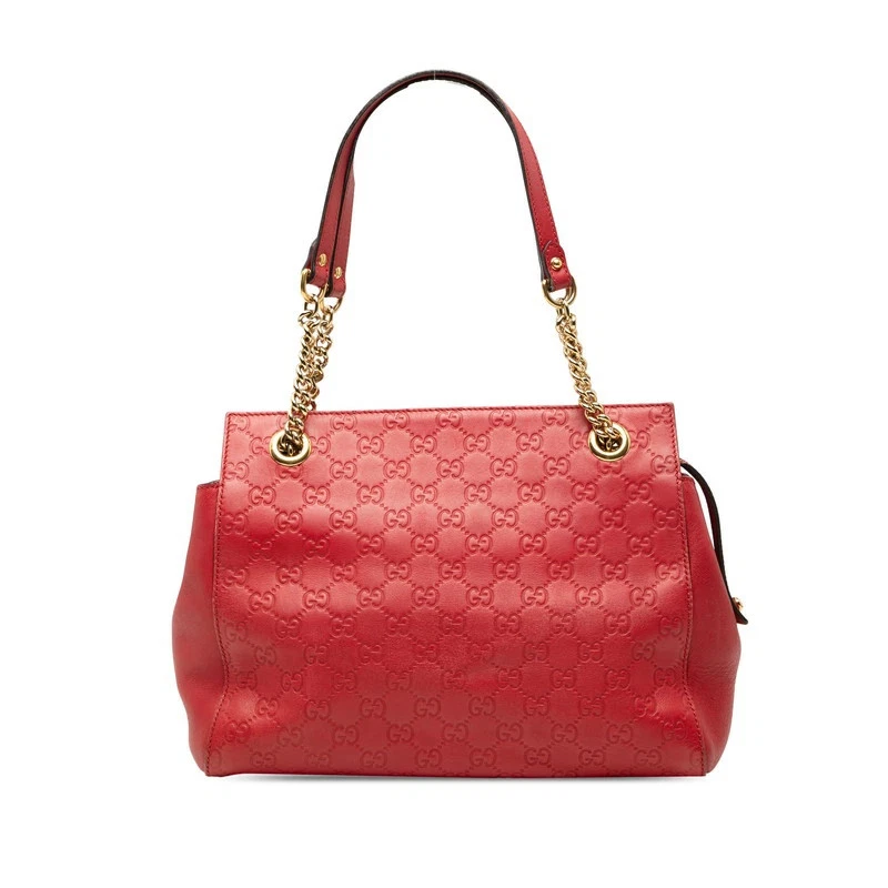 Gucci Guccissima Tote Red Bags & Handbags for Women for sale | eBay