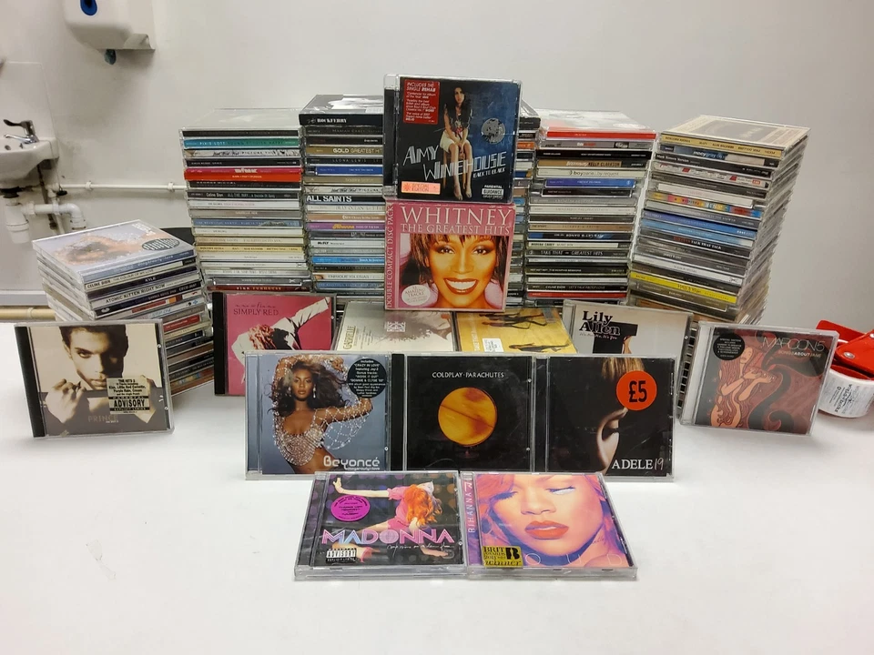 212x 90s/00s Pop CD JobLot -  Beyonce Prince Rihanna Adele Coldplay Winehouse 14