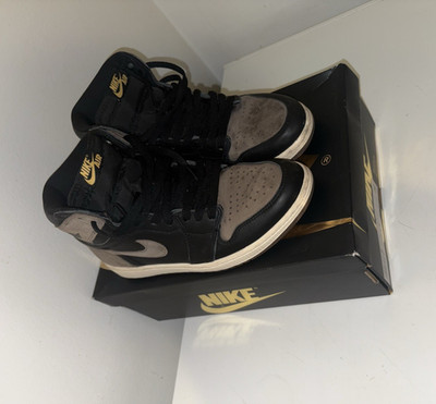 Nike Air Jordan 1 High Black/Gray Colorblock Mid Top Men's Sneakers DZ5485-020