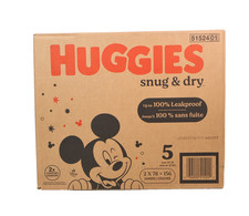 Huggies Snug and Dry Disposable Baby Diapers - Size 5 - 156 Count 0.29 per diaper